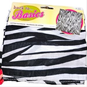 Back To Basics Black and White Bandana